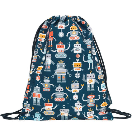 Drawstring bag: Robots