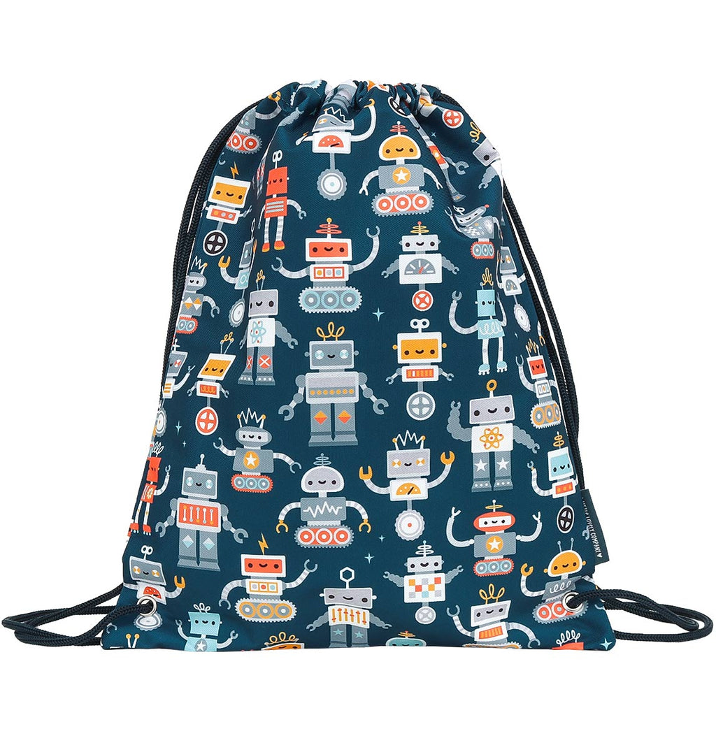 Drawstring bag: Robots