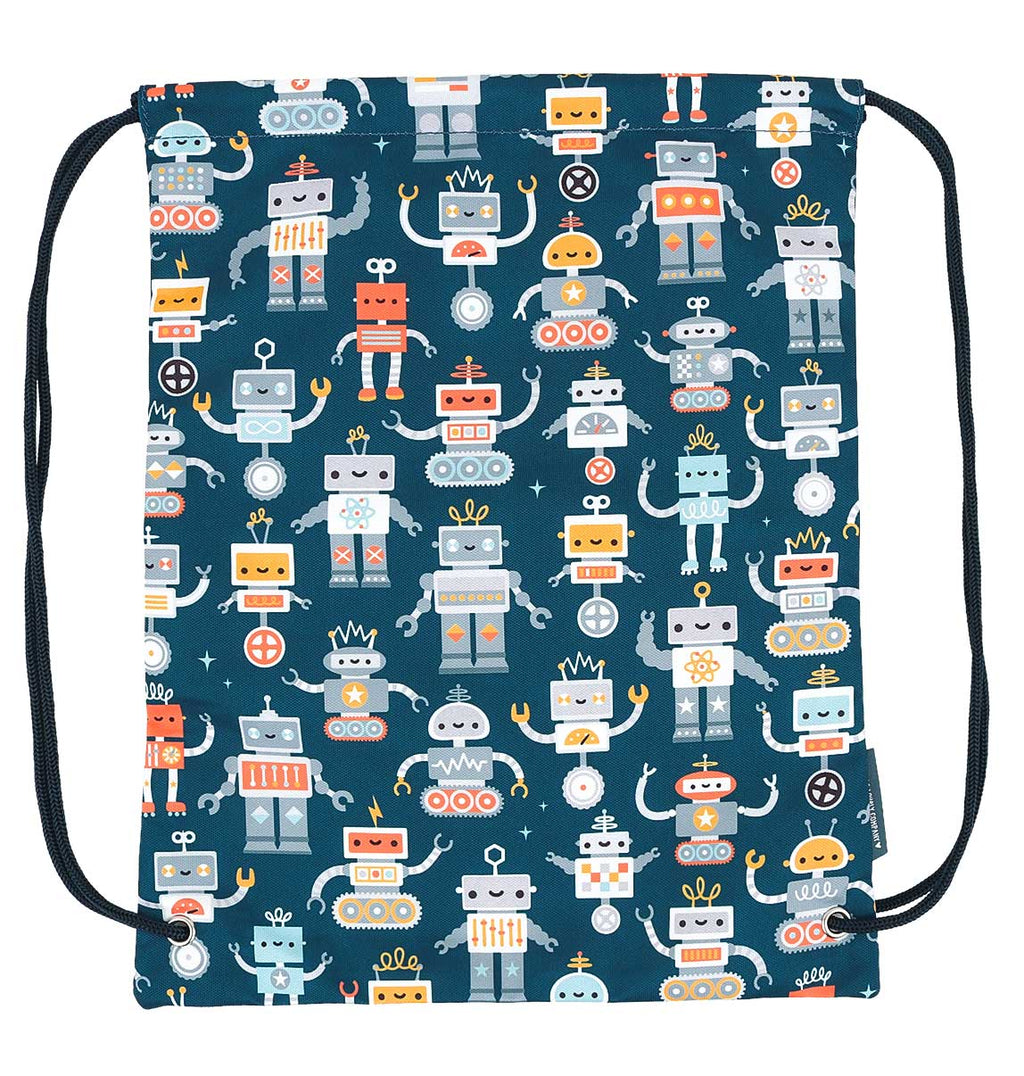 Drawstring bag: Robots