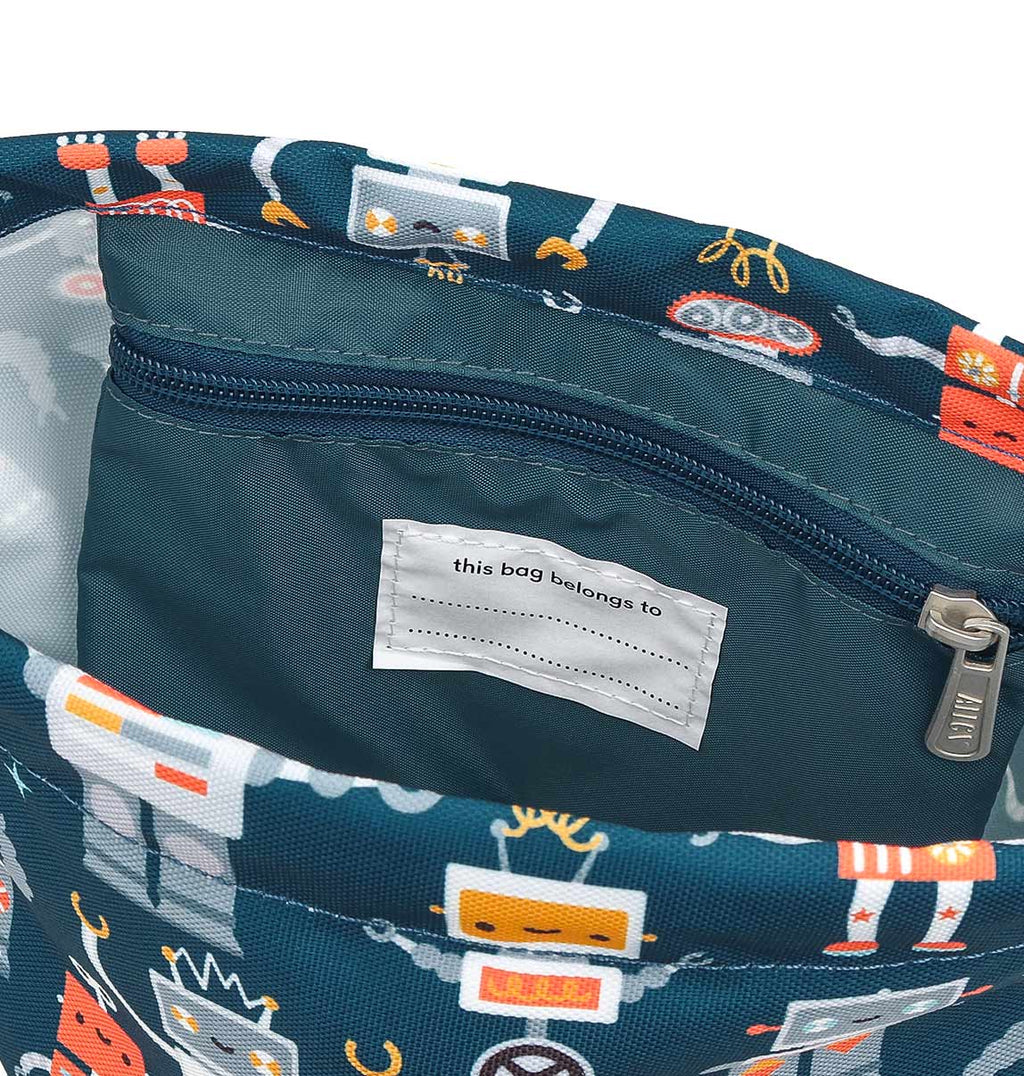Drawstring bag: Robots