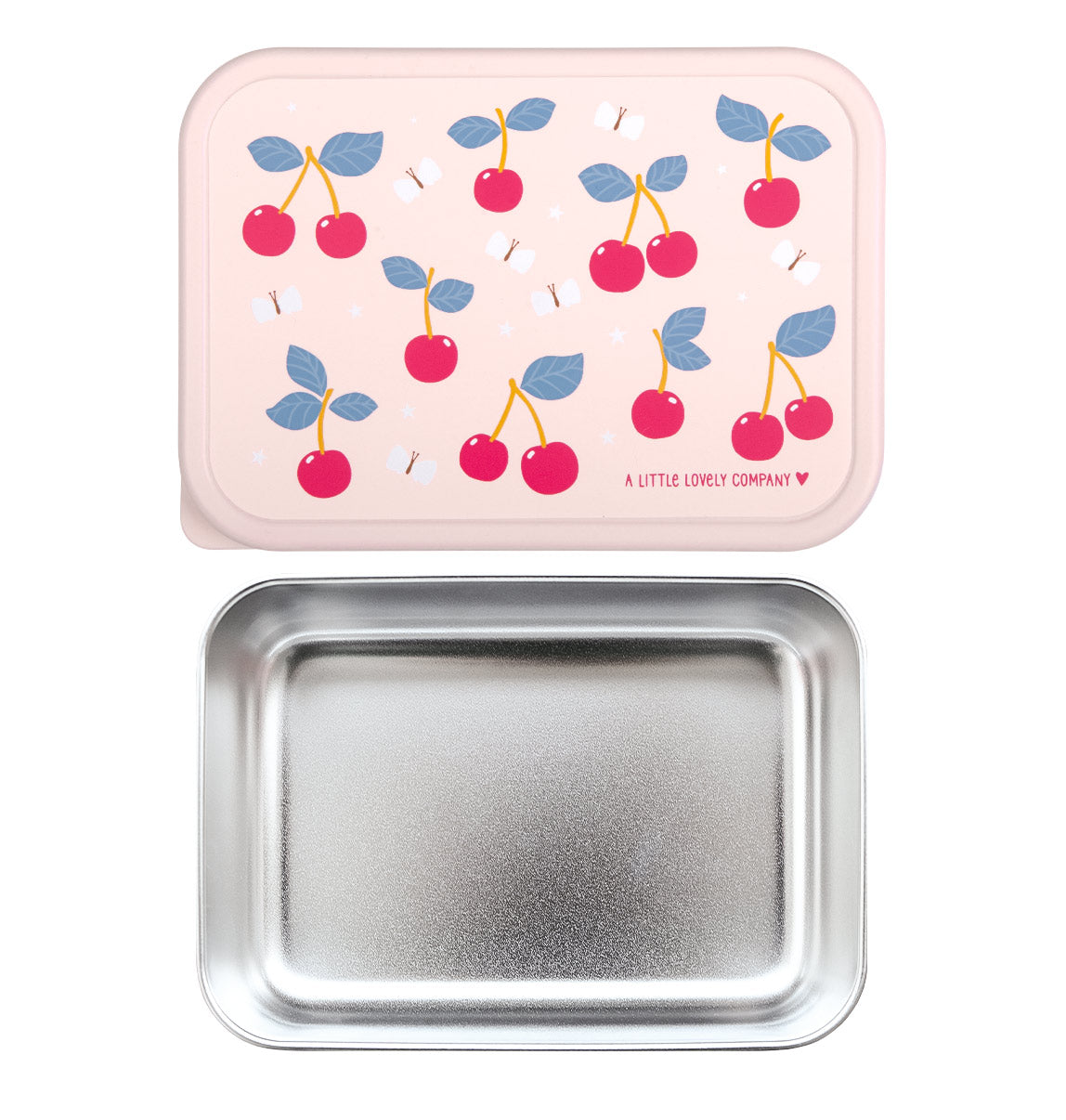 Stainless steel lunch box: Cherries