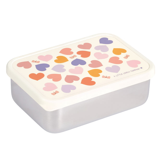 Stainless steel lunch box: Hearts