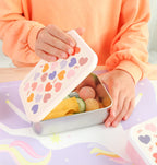 Stainless steel lunch box: Hearts