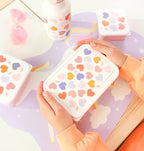 Stainless steel lunch box: Hearts