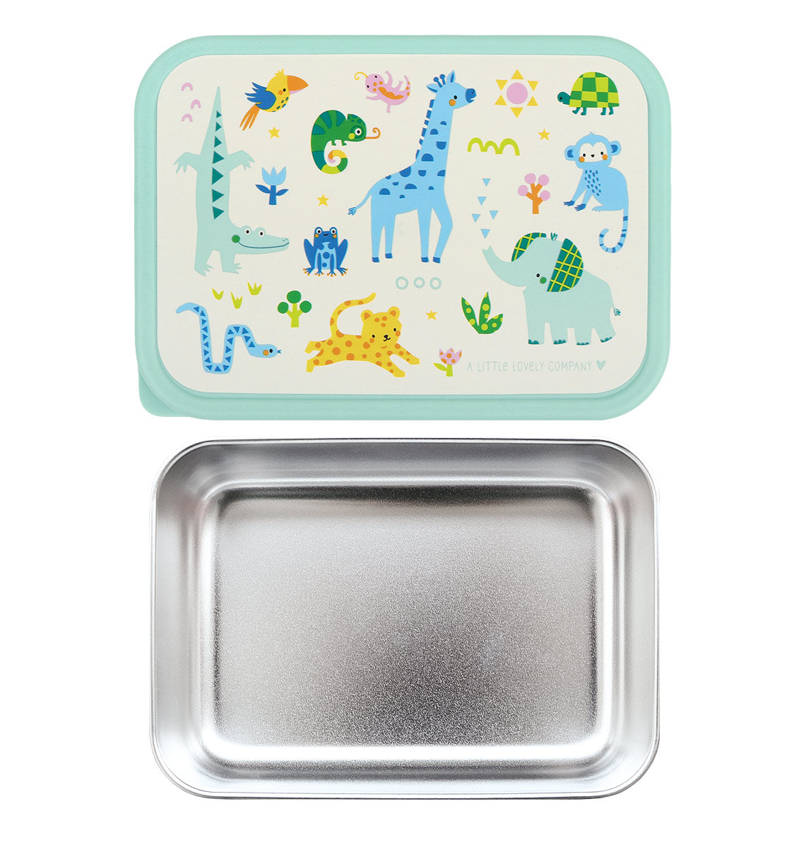 Stainless steel lunch box: Jungle