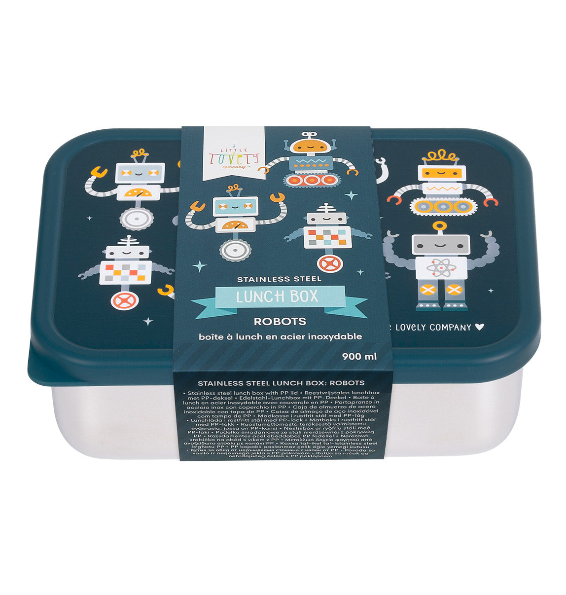 Stainless steel lunch box: Robots