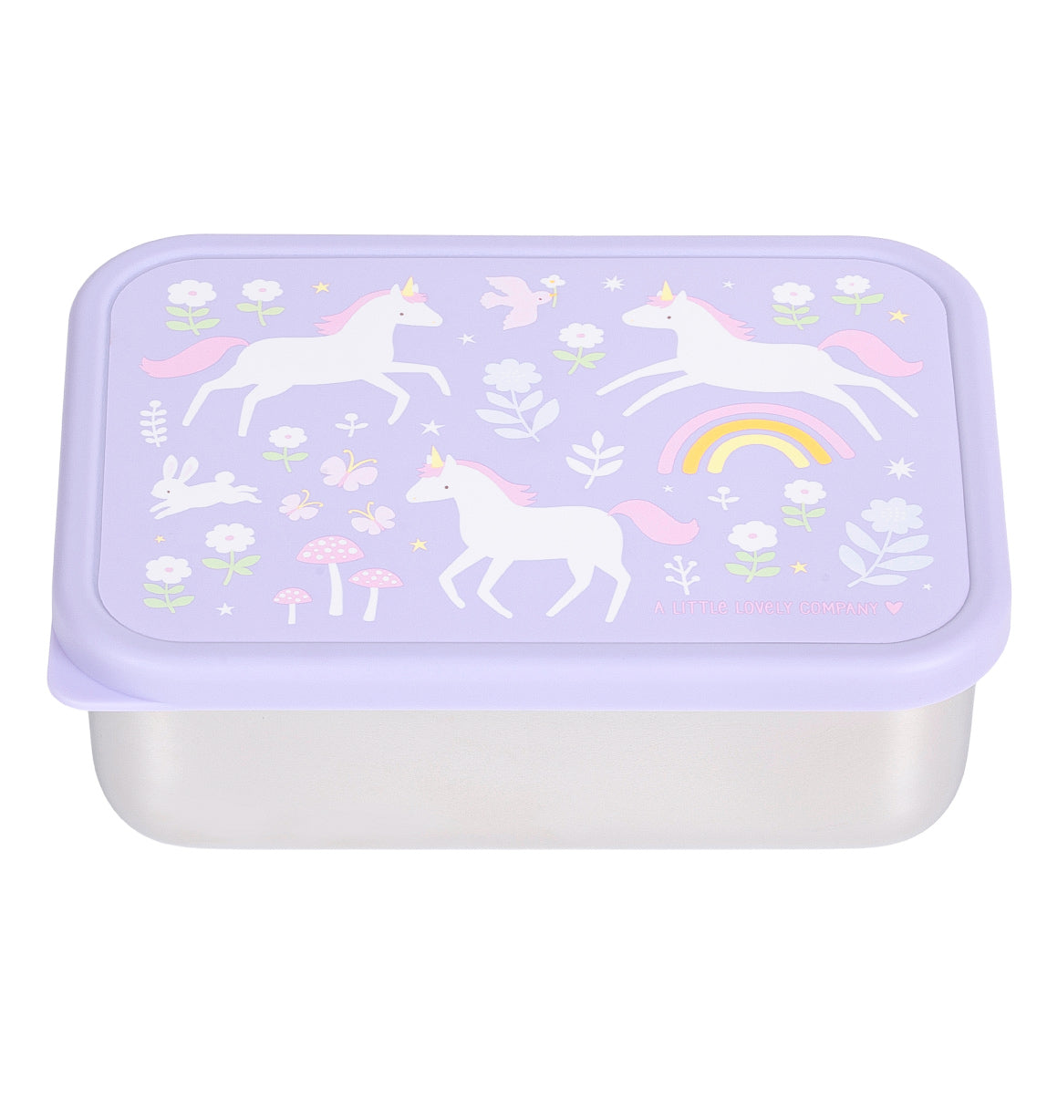 Stainless steel lunch box: Unicorn dreams