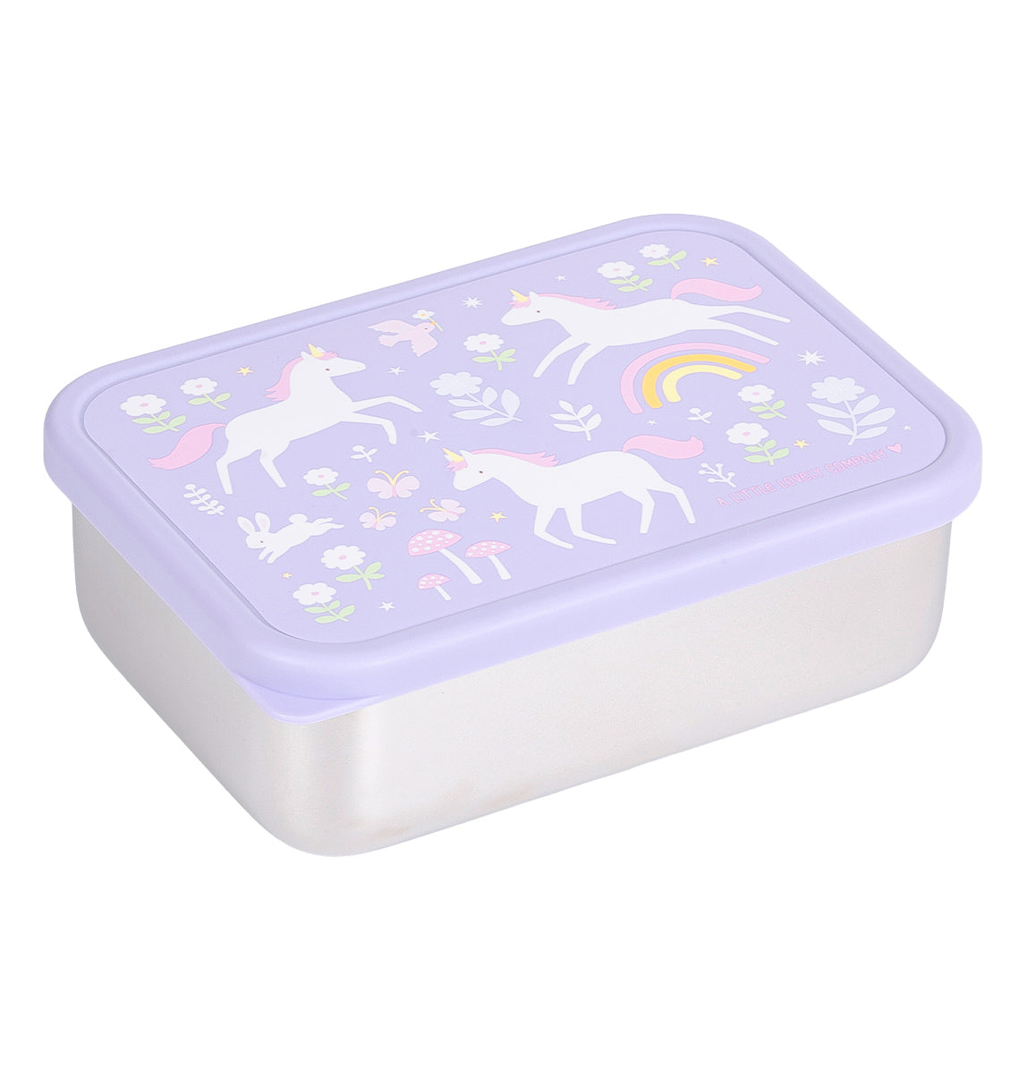 Stainless steel lunch box: Unicorn dreams