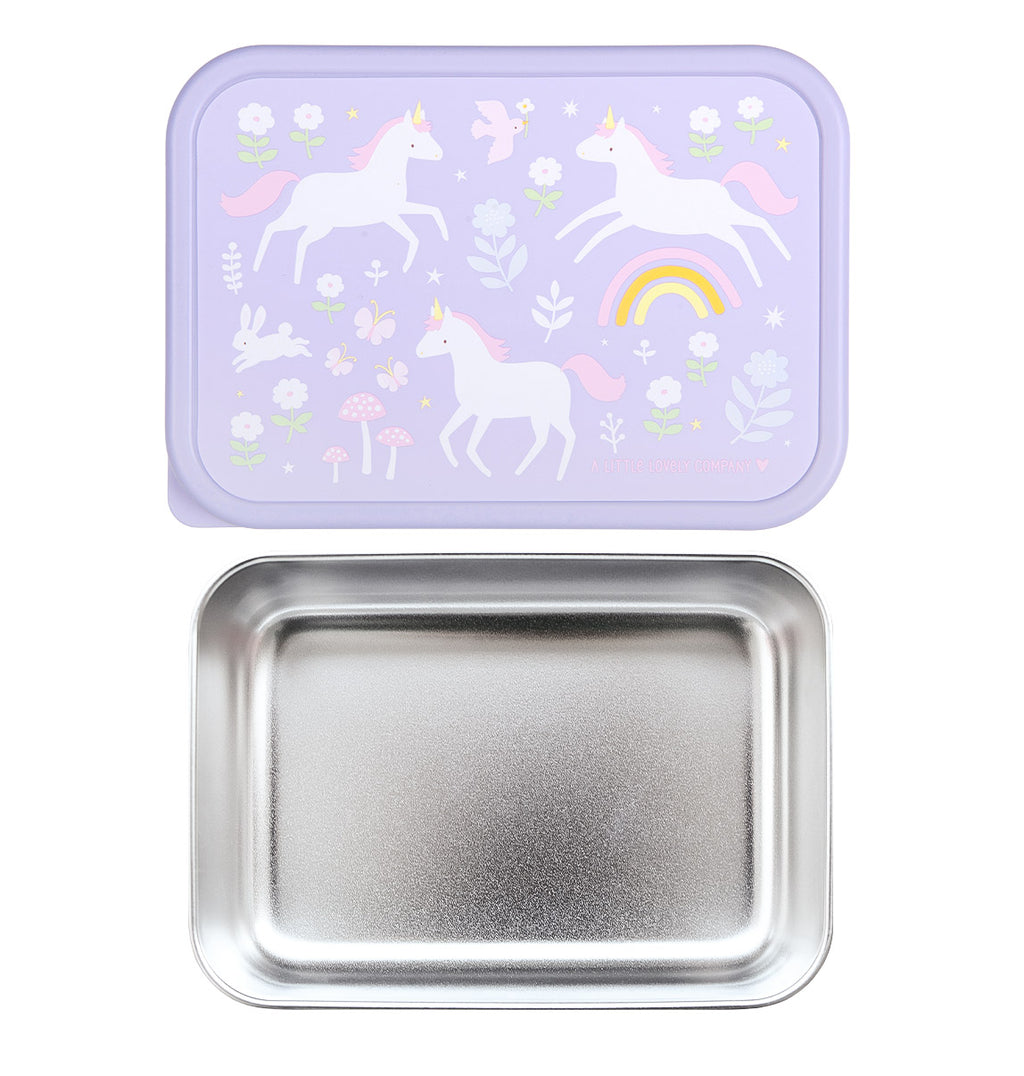 Stainless steel lunch box: Unicorn dreams