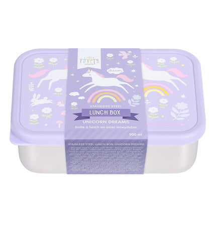 Stainless steel lunch box: Unicorn dreams