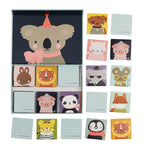 memory match spelletje voor kinderen met dierenvriendjes van a little lovely company