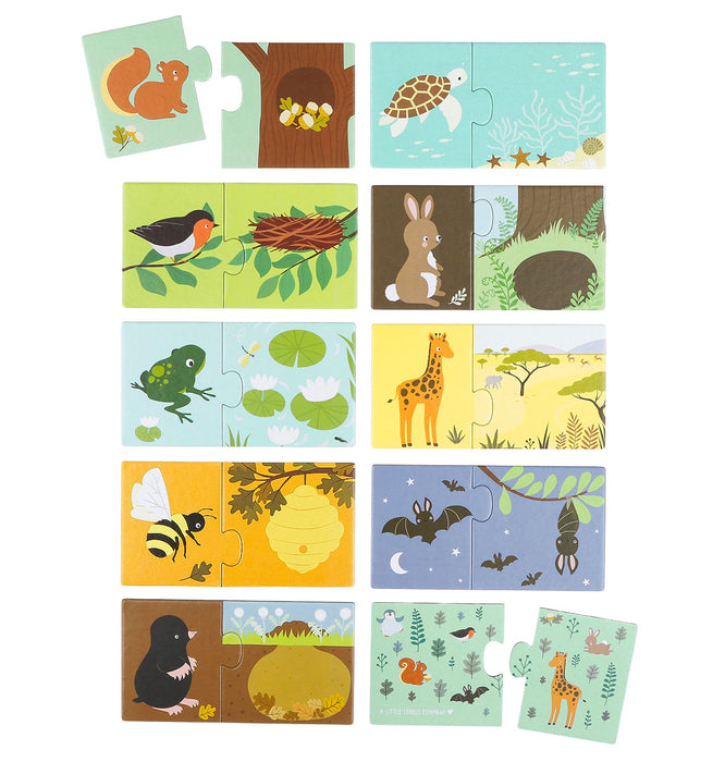 Matching puzzle: Animal Habitats