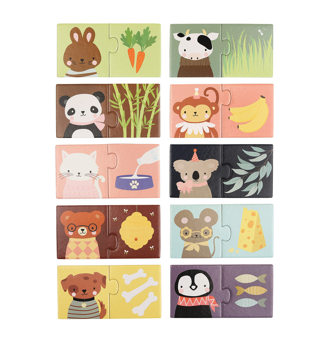 puzzel  met dieren voor kids van a little lovely company