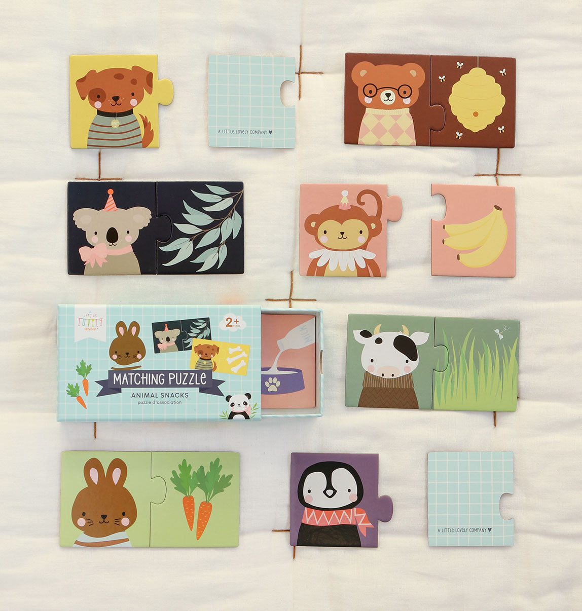 puzzel  met dieren voor kids van a little lovely company