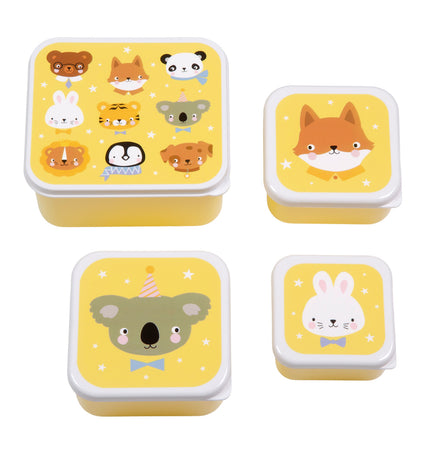 Lunch & snack box set: Animal friends