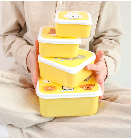 Lunch & snack box set: Animal friends
