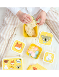 Lunch & snack box set: Animal friends