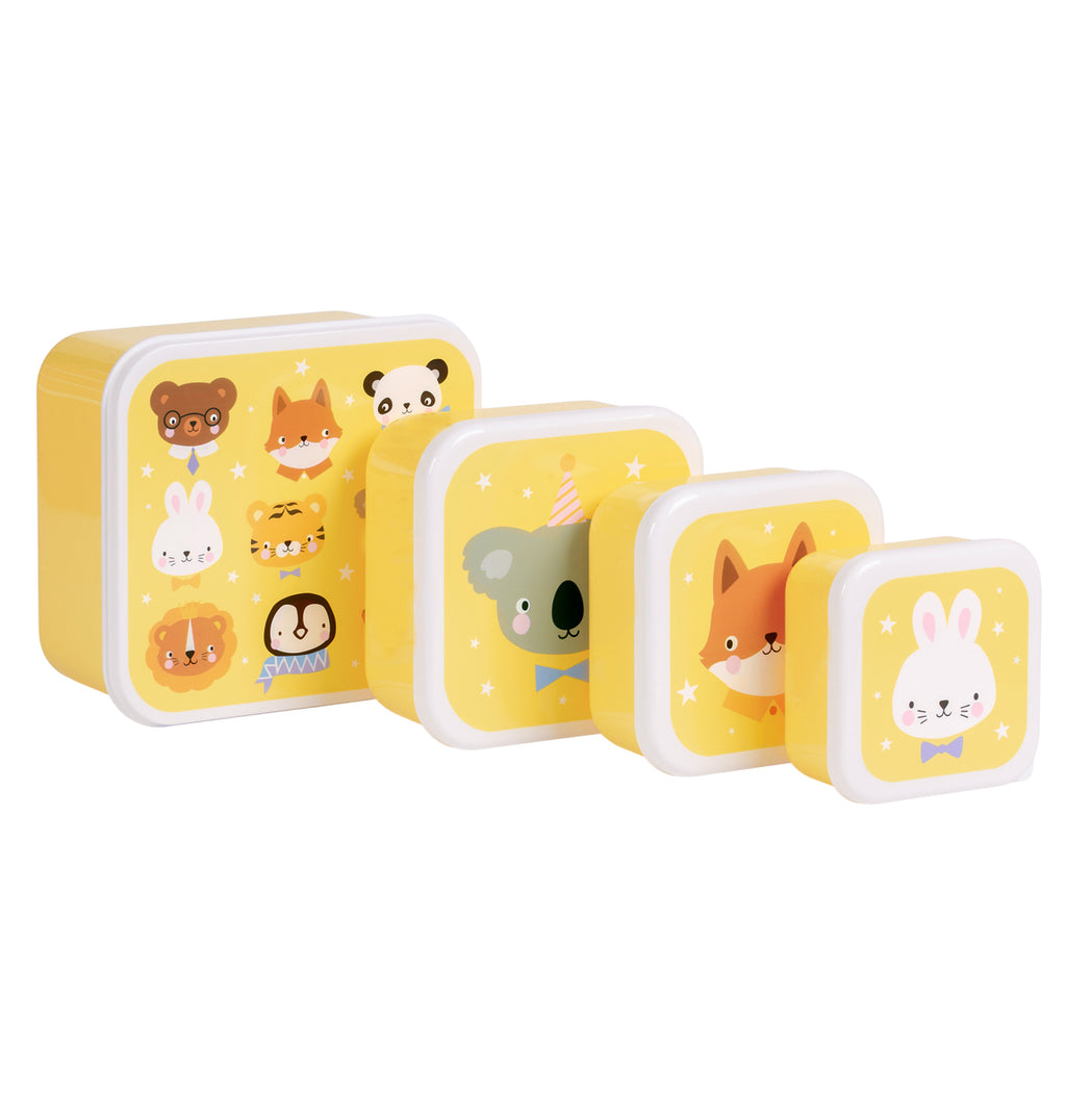 Lunch & snack box set: Animal friends