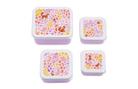 Lunch & snack box set: Flower garden 