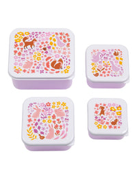 Lunch & snack box set: Flower garden 