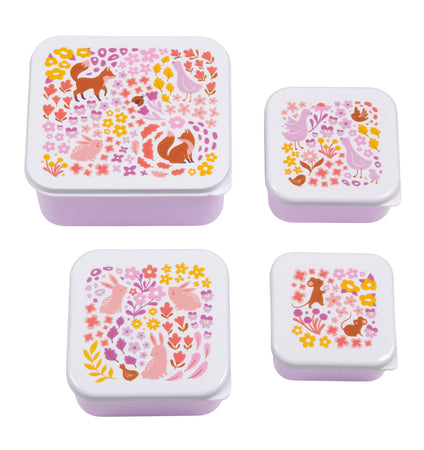 Lunch & snack box set: Flower garden 
