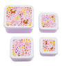 Lunch & snack box set: Flower garden 