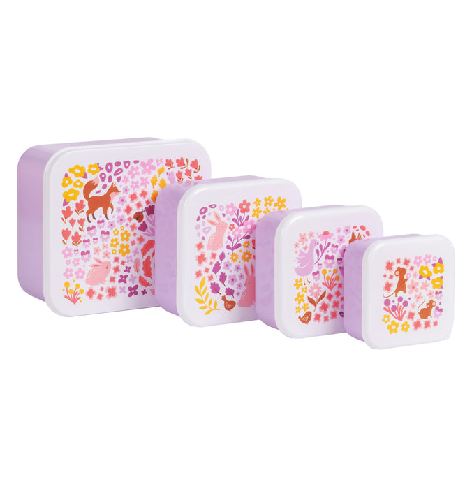 Lunch & snack box set: Flower garden 