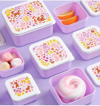 Lunch & snack box set: Flower garden 