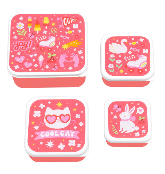 Freen【 NINETY TWO 】FOOD LOVER BOX SET 新品 Fun Lunch & Snack Box Set for Kids | A Little Lovely Company