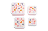 Lunch & snack box set: Hearts