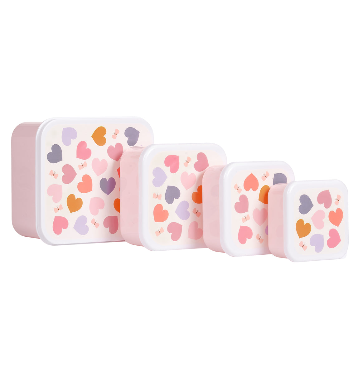 Lunch & snack box set: Hearts