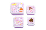 Lunch & snack box set: Princesses
