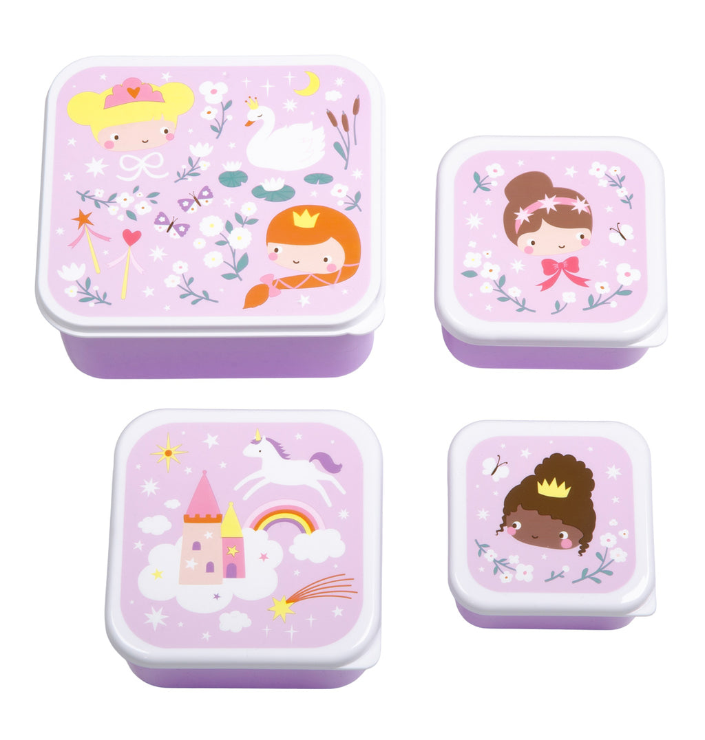 Lunch & snack box set: Princesses