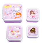 Lunch & snack box set: Princesses