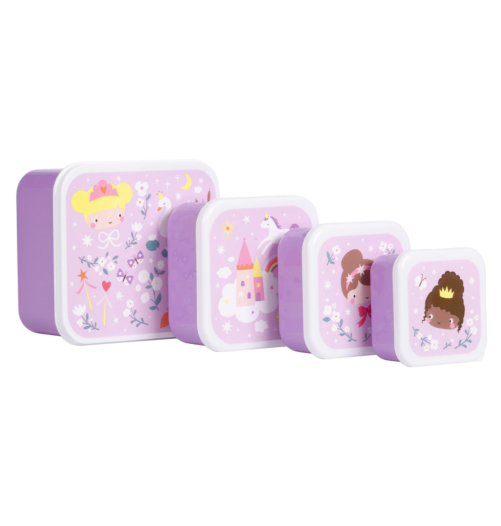 Lunch & snack box set: Princesses