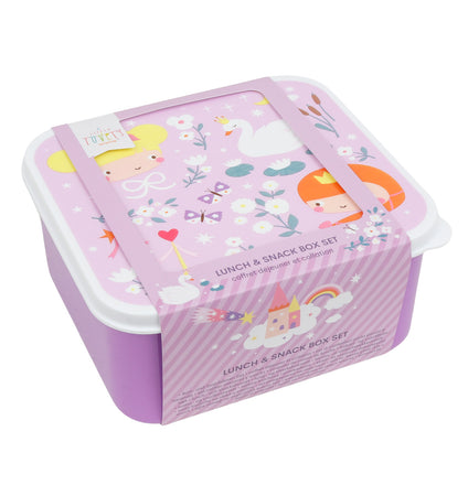 Lunch & snack box set: Princesses