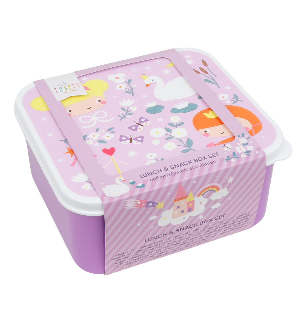 Lunch & snack box set: Princesses