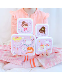 Lunch & snack box set: Princesses