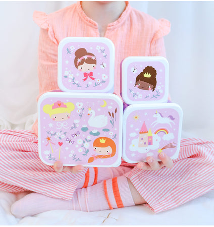 Lunch & snack box set: Princesses