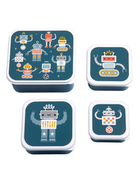 Lunch & snack box set: Robots