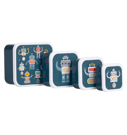 Lunch & snack box set: Robots