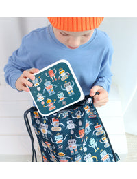 Lunch & snack box set: Robots