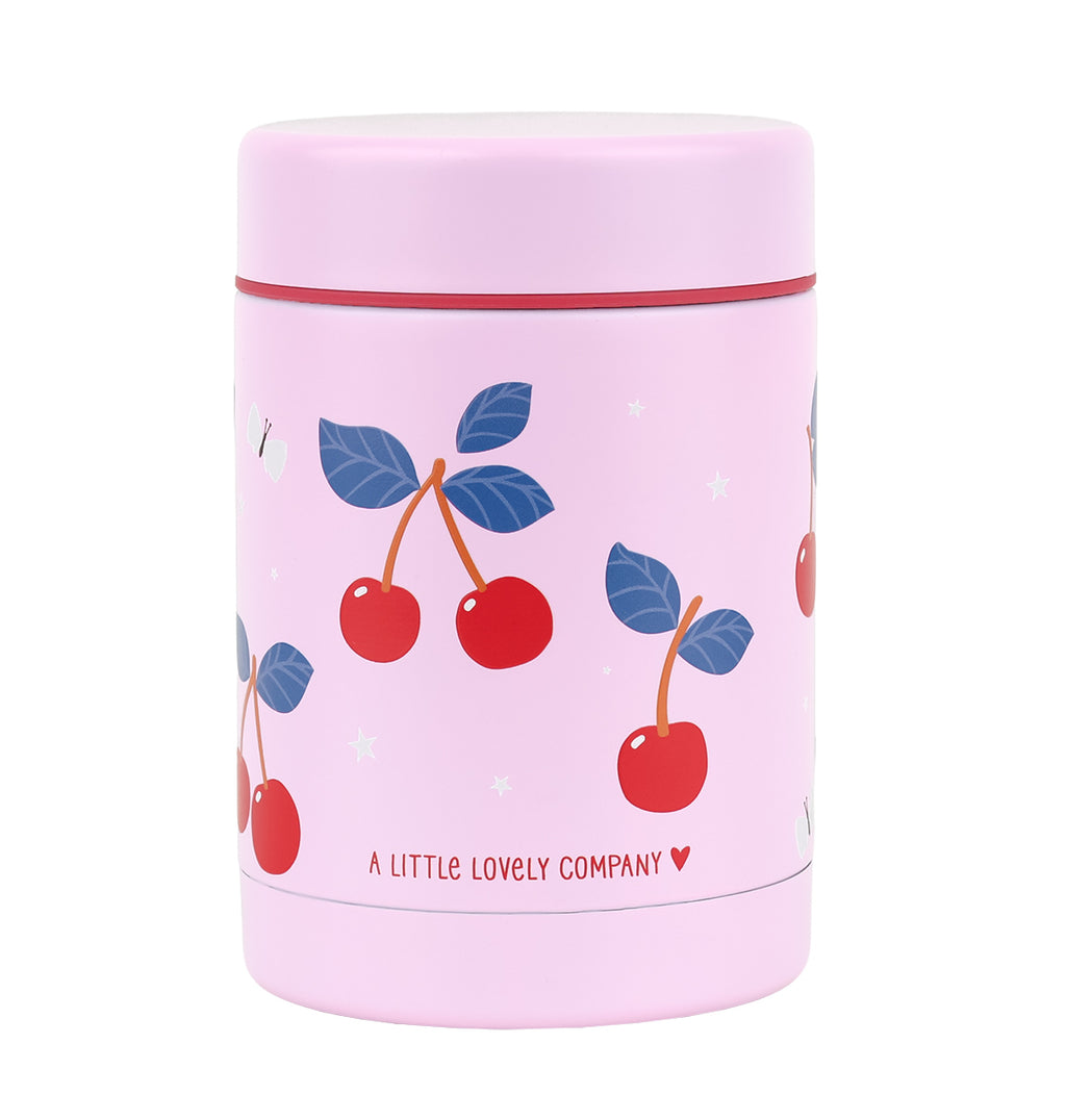 Insulated stainless steel food jar: Cherries
