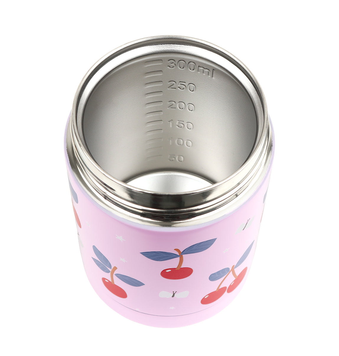 Insulated stainless steel food jar: Cherries