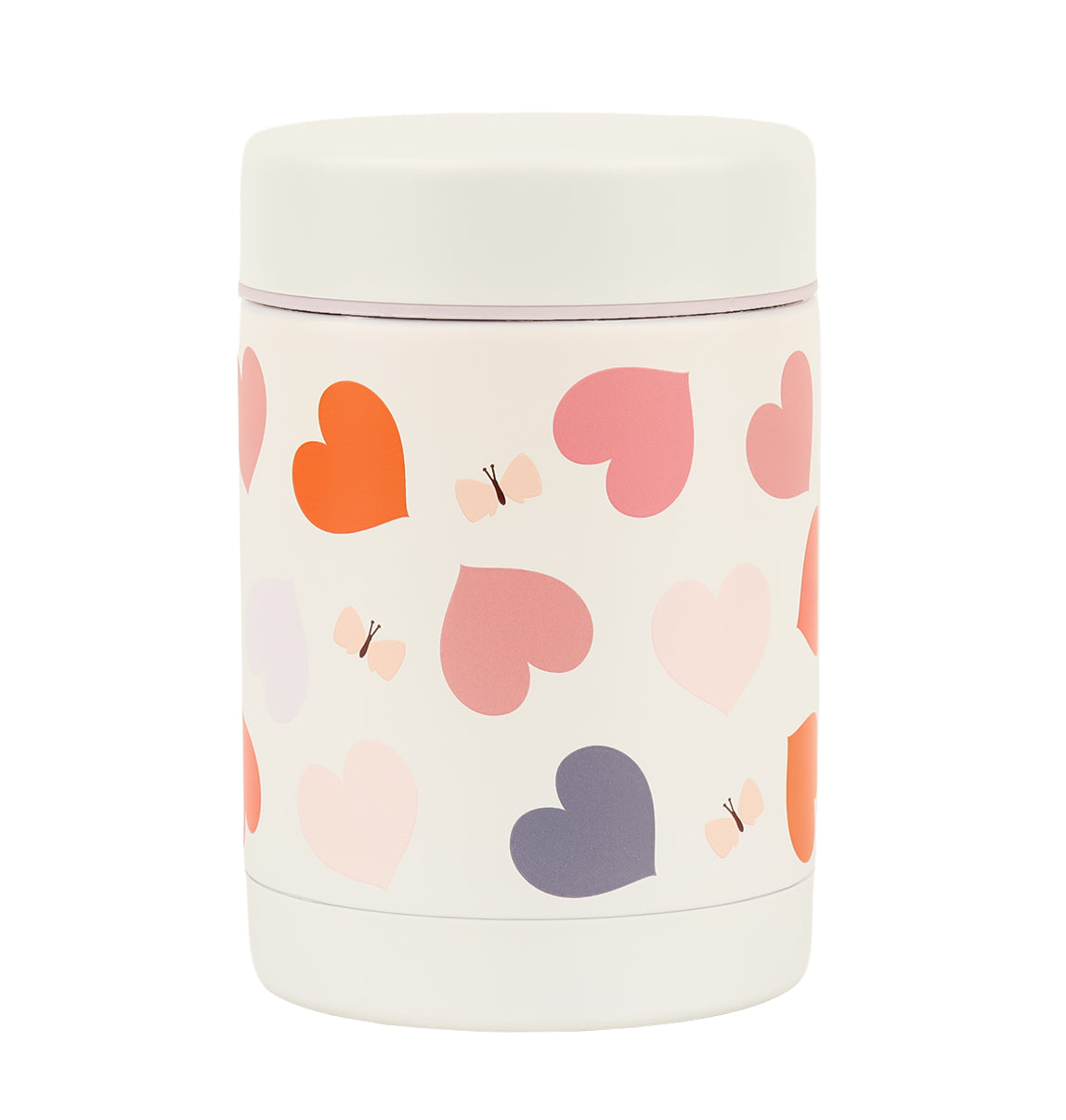 Insulated stainless steel food jar: Hearts
