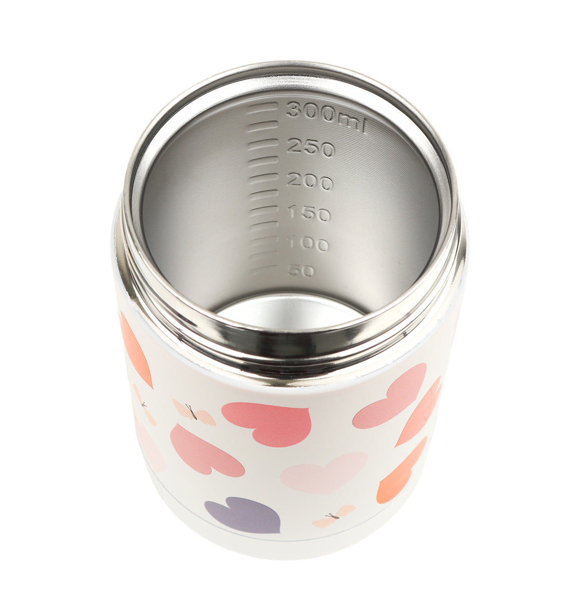 Insulated stainless steel food jar: Hearts