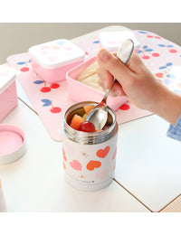 Insulated stainless steel food jar: Hearts