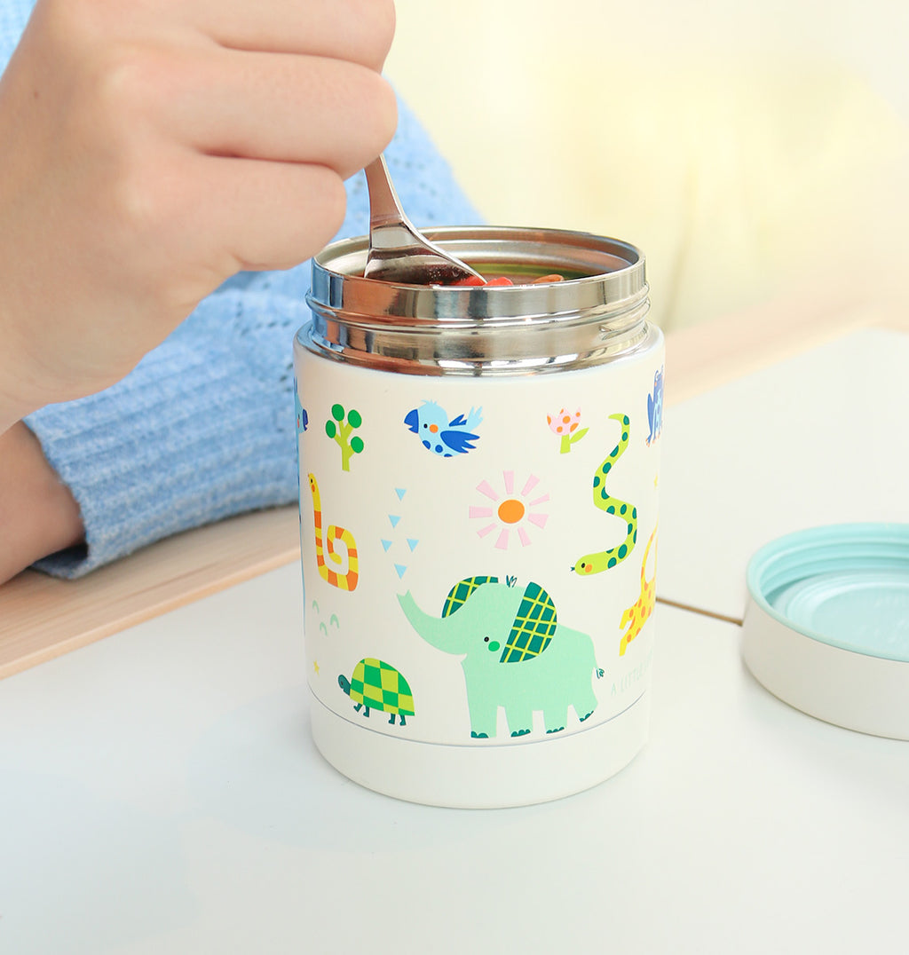 Insulated stainless steel food jar: Jungle