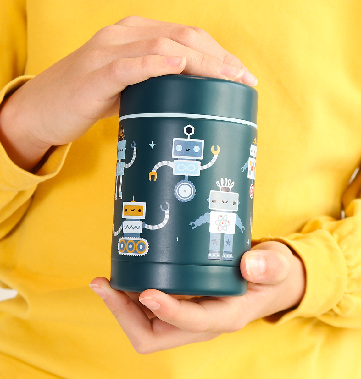 Insulated stainless steel food jar: Robots