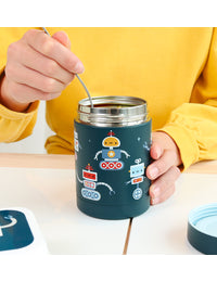 Insulated stainless steel food jar: Robots